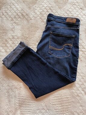 Signature By Levi Strauss Modern Capri Jeans Women’s Sz 16 Blue Mid Rise Stretch